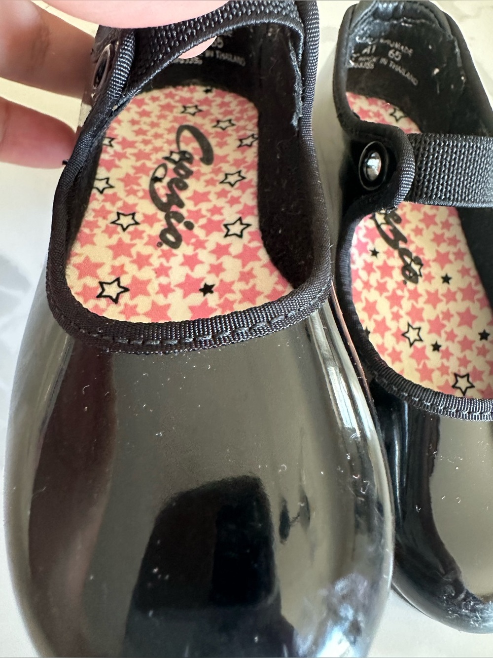 Toddler girl capezio tap shoes size 8w